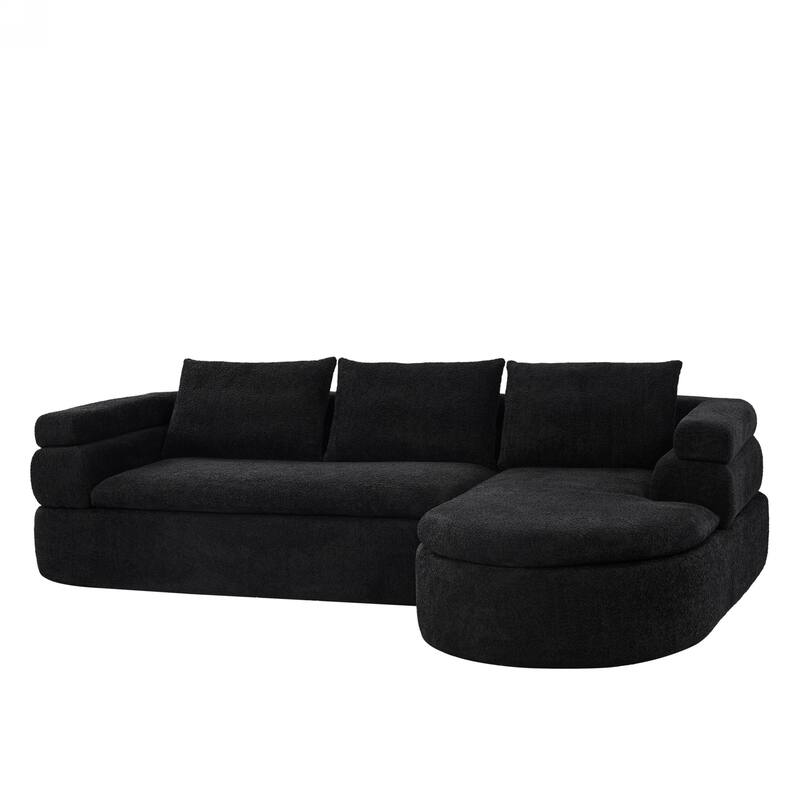 Christopher Knight Home - Compressed Modern L-Shape Upholstered Modular Sectional Sofa