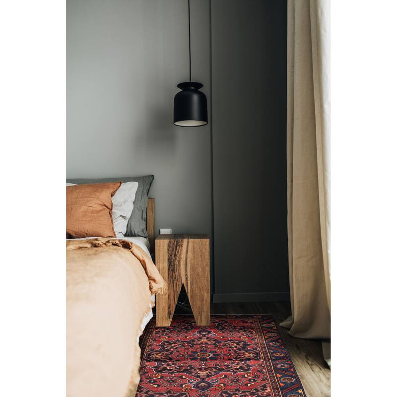 ECARPETGALLERY Hand-knotted Anatolian Vintage Red Wool Rug - 4'1 x 6'4