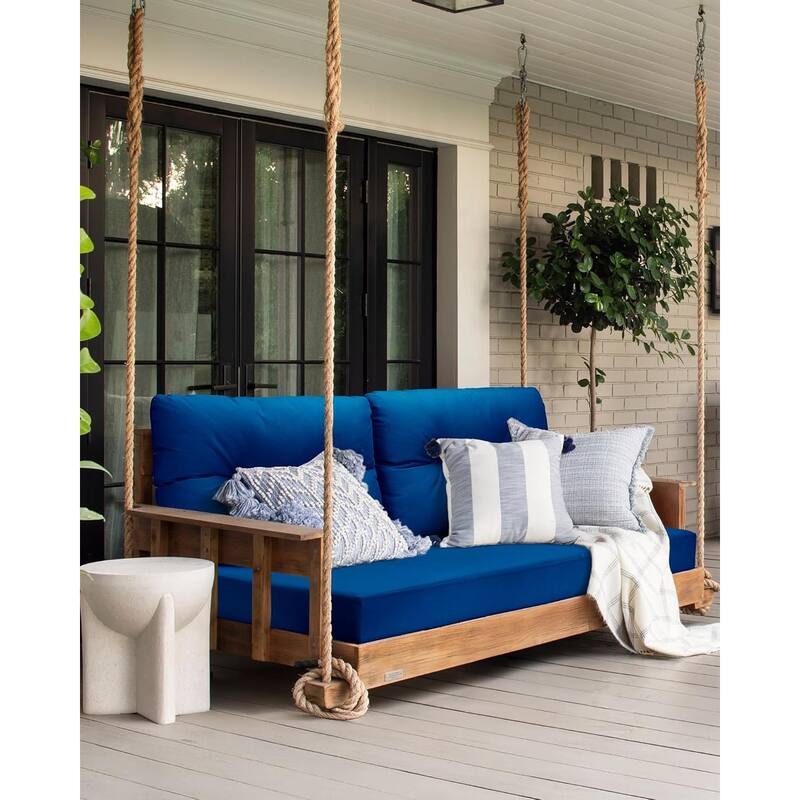 WINSOON 46 x 26 Inch Outdoor Loveseat Cushion Set Waterproof and Resistant