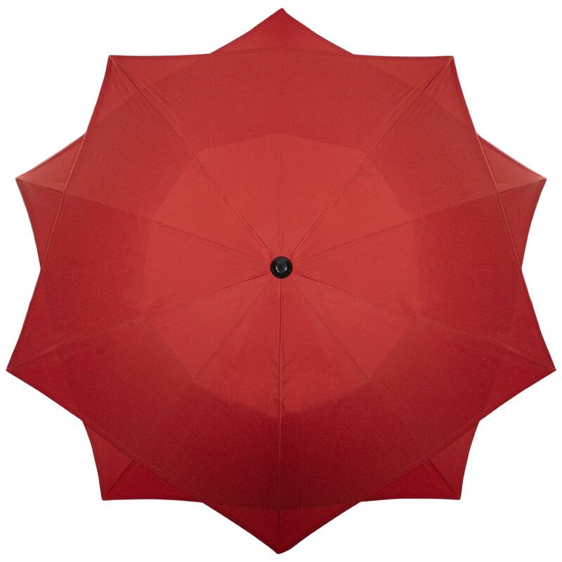 8.85ft Outdoor Patio Lotus Umbrella with Hand Crank Bed Bath & Beyond