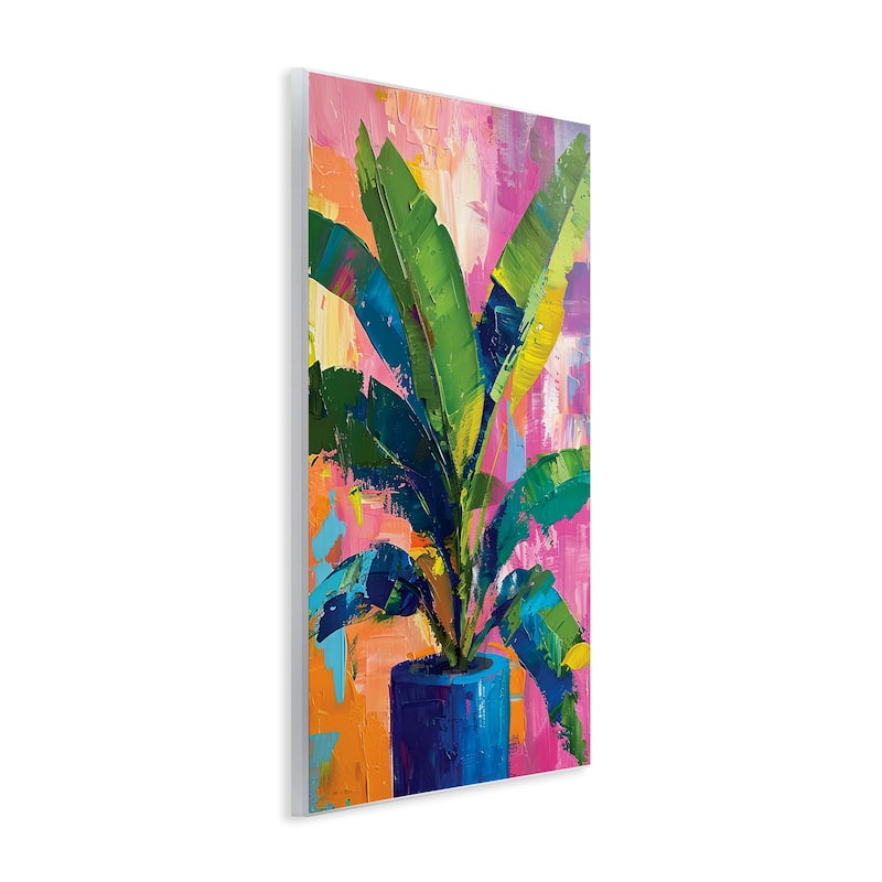 Stupell Modern Bright House Plant Wall Plaque Art Design By LSR Design Studio