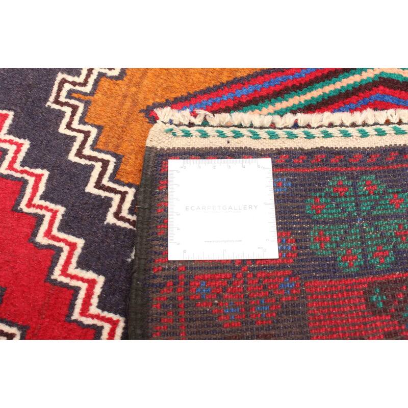 ECARPETGALLERY Hand-knotted Teimani Red Wool Rug - 2'9 x 5'1