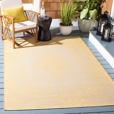 SAFAVIEH Courtyard Hanneke Indoor/ Outdoor Waterproof Patio Backyard Rug