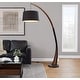 preview thumbnail 3 of 5, Carson Carrington Farrah Walnut Wood & Marble Floor Lamp