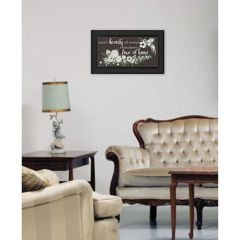 TrendyDecor4U Contemporary "Love At Home" Framed Print Wall Art