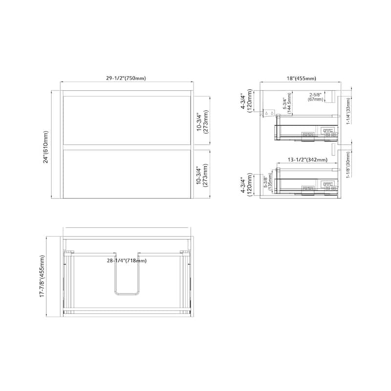 Anne 30" Single Bathroom Vanity Set