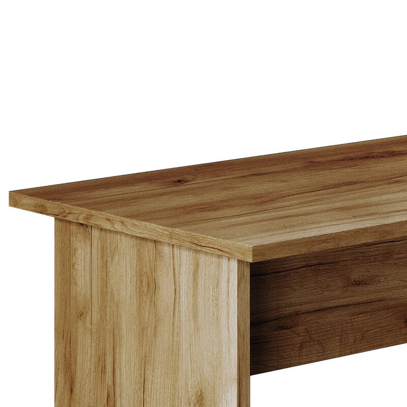 CraftPorch Contemporary L-Shape Writing Desk with Cabinet