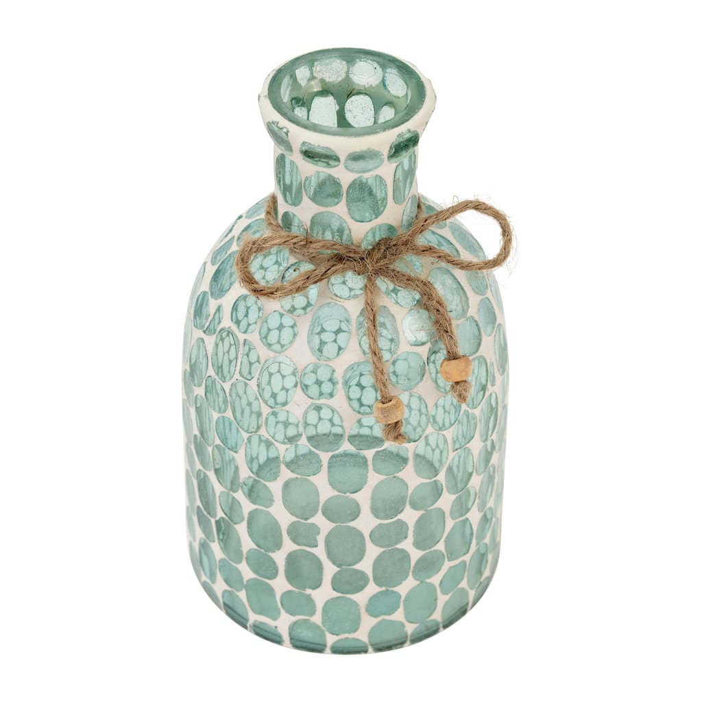 Sagebrook Home Glass Mosaic Vase