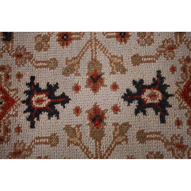 Geometric Heriz Serapi Oriental Runner Rug Handmade Wool Carpet - 2'7"x 8'0"