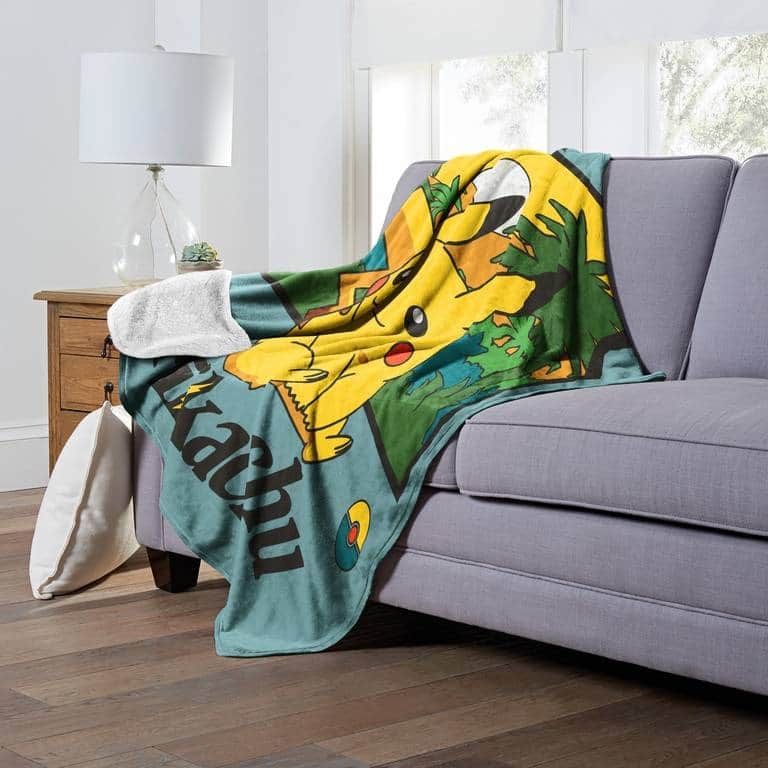 Pokemon Pikachu's Adventure Sherpa Throw