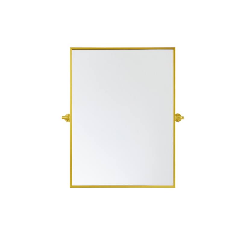 Indigo Home Rectangle Pivot Mirror - 24 x 32 - Gold