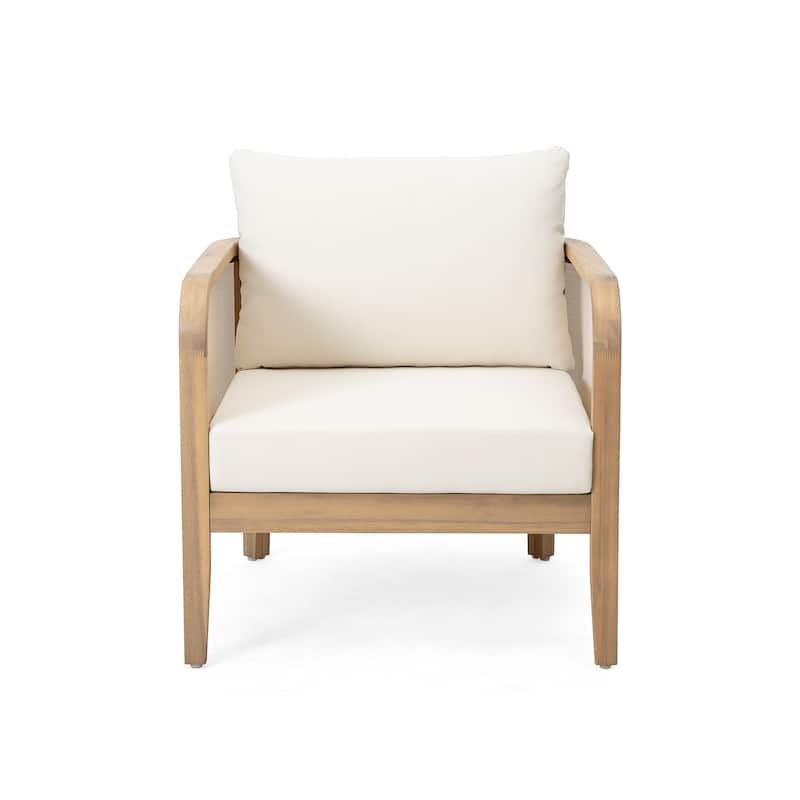 Christopher Knight Home Acacia Outdoor Club Chair Set of 2