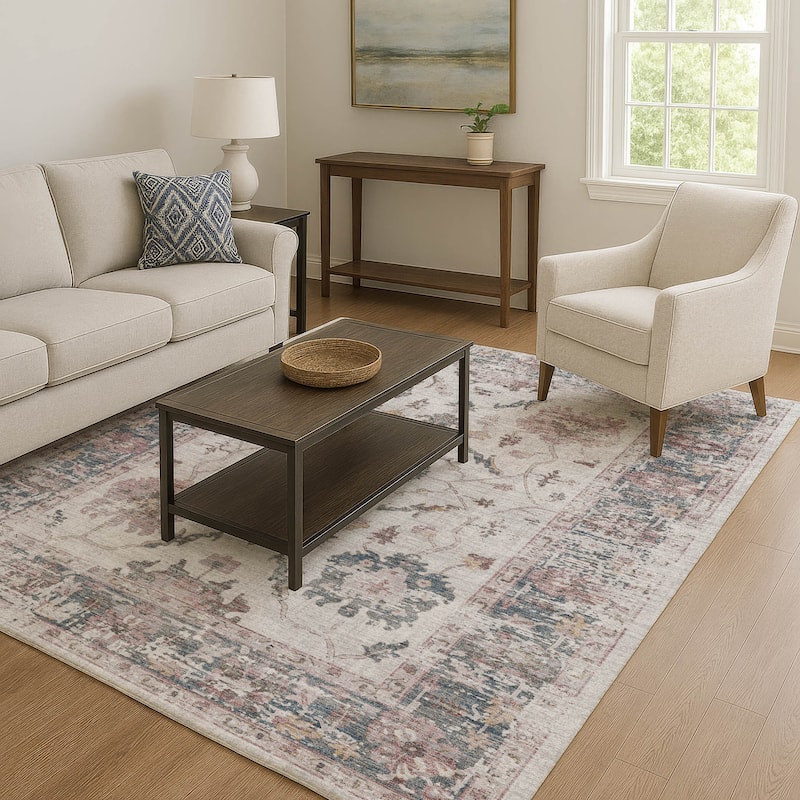 Premium Washable Super Soft Vintage Traditional Mayfield Rug