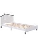 preview thumbnail 23 of 49, 3-Pieces Bedroom Sets Platform Bed with Nightstand and Storage Dresser, Kids Bed with House-shaped Headboard