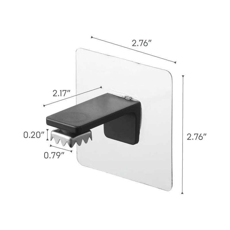 Yamazaki Home Traceless Adhesive Magnetic Soap Holder, ABS Plastic, Holds 0.55 lbs - L 2.17 x W 2.76 x H 2.76 inches