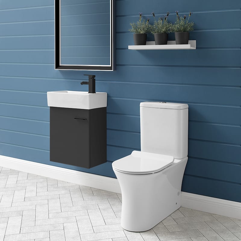 Calice Two Piece Elongated Rear Outlet Toilet Dual Flush .8/1.28 gpf