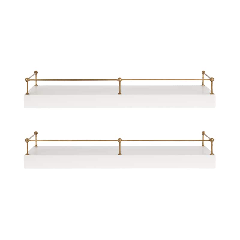 Kate and Laurel Havina Floating Shelf Set