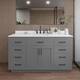 Option Dark Gray / White Quartz Top / Matte Black