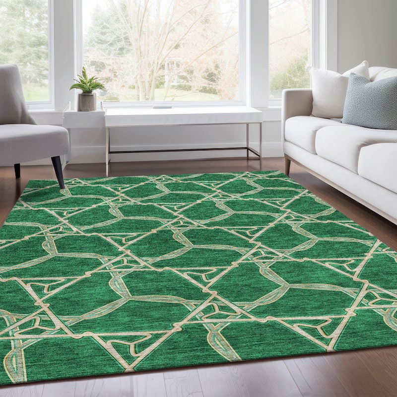 Premium Washable Super Soft Modern Tangle Mayfield Rug
