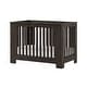 preview thumbnail 2 of 6, Bello 54" Wide Cottage Crib Cocoa
