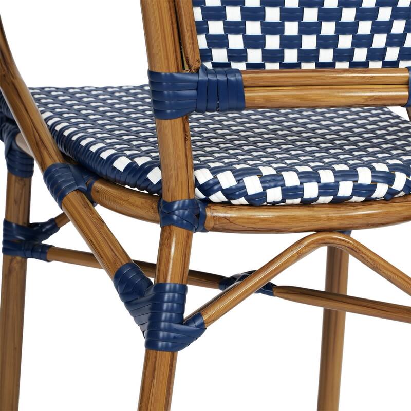 Stacking Bistro Chairs with Metal Frames
