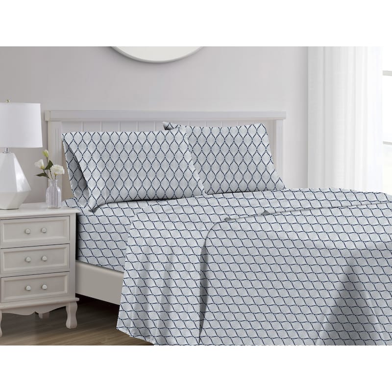 Dillon Organic Cotton Printed Sheets Twin