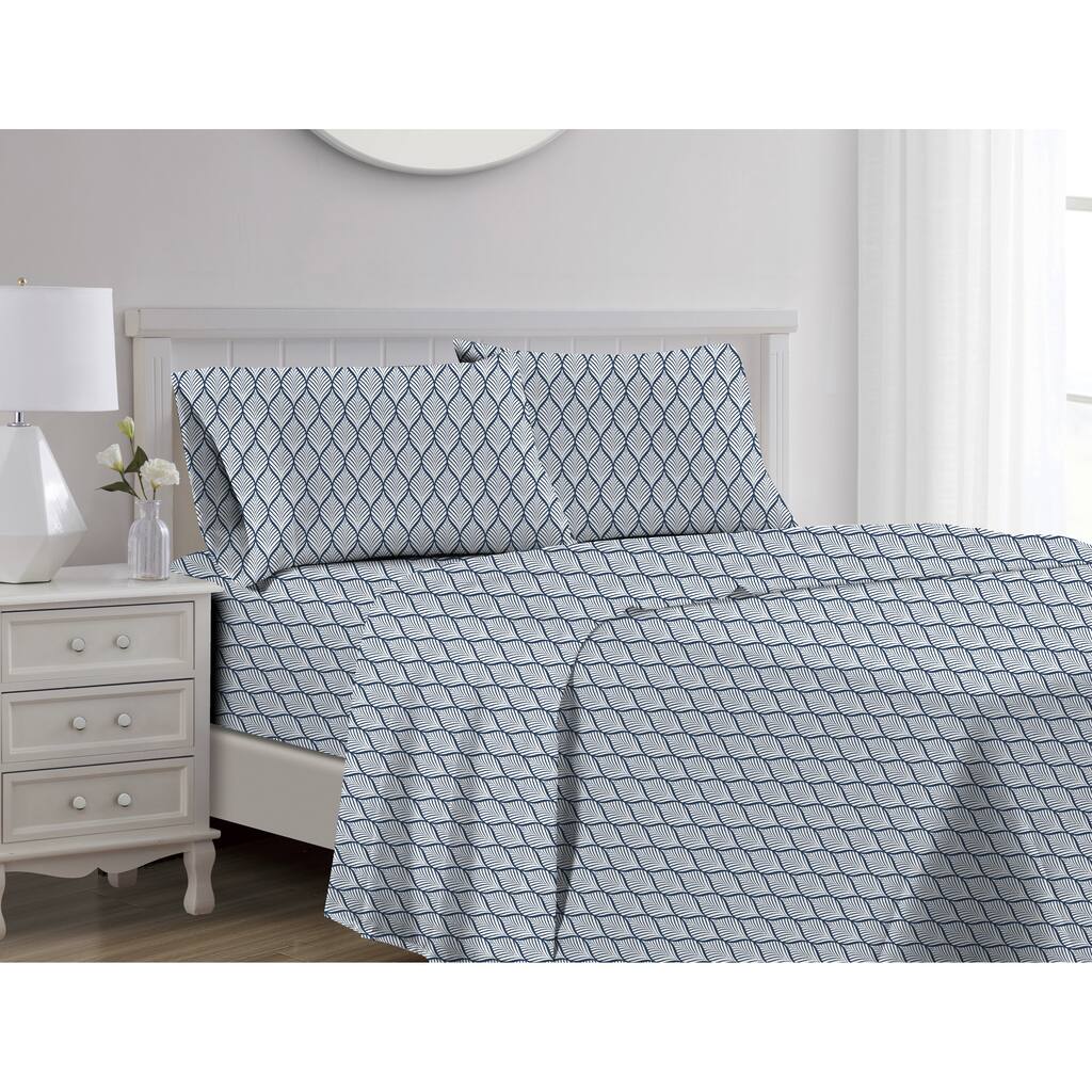 Dillon Organic Cotton Printed Sheets Twin