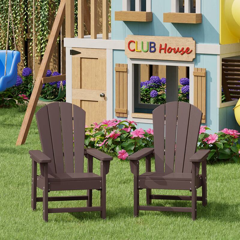 Laguna Kids Outdoor Poly Adirondack Chair (Set of 2)
