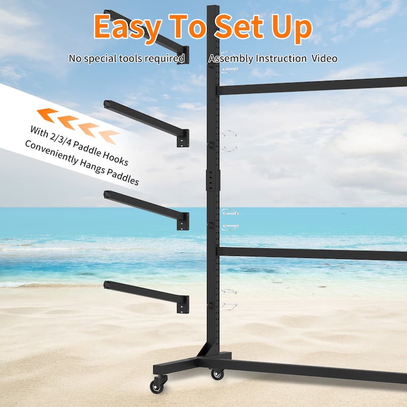 Freestanding Kayak Storage Rack – Holds 2 Kayaks