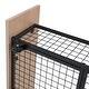 preview thumbnail 13 of 11, Full Over Twin & Twin Metal Triple Bunk Bed w/Drawers, Desks&Shelves