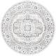 preview thumbnail 5 of 11, SAFAVIEH Layla Gilliane Shabby Chic Farmhouse Rug 6'7" Round - Ivory Grey/Charcoal - Round