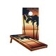 preview thumbnail 1 of 4, Virgin Islands Solid Mahogany All-Weather Cornhole Boards NO Bags - Add Carrying Case