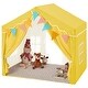 preview thumbnail 21 of 28, EROMMY Kids Tent Playhouse with LED Star Lights and Padded Mat, Large Indoor Toddler Tent for Boys and Girls.