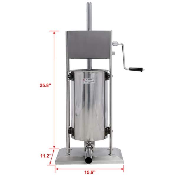 Stainless Steel Dual Speed Vertical Commercial Sausage Stuffer Bed