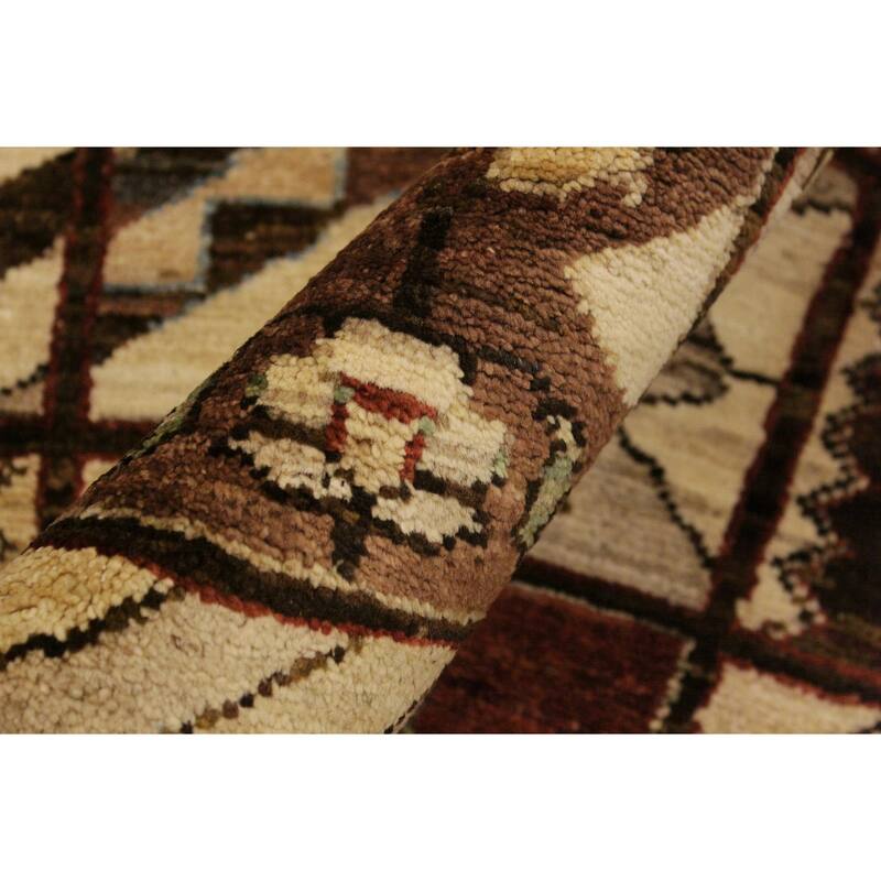 Rustica Mosaic Gabbeh Hand-Knotted Wool Area Rug