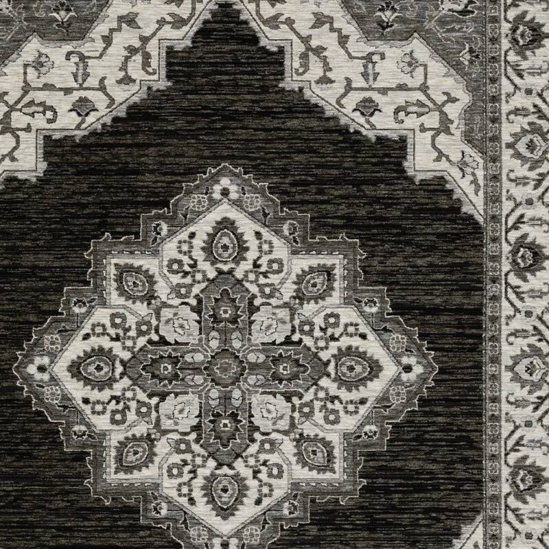 HomeRootsMedallion Traditional Rectangle Area Rug