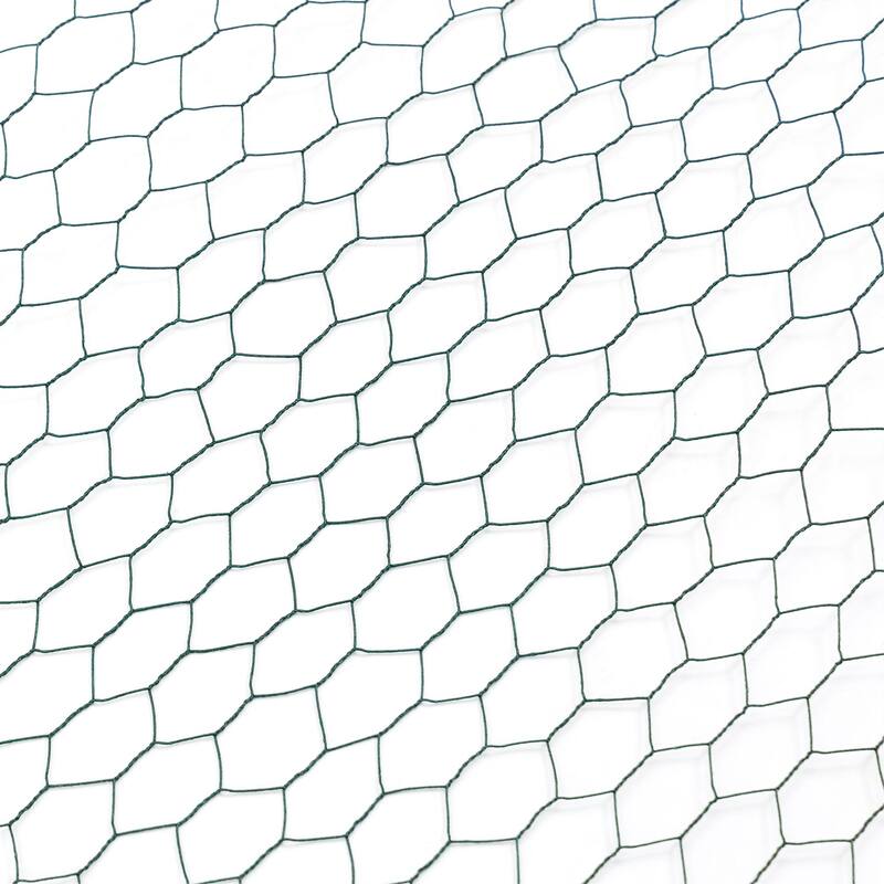 60M Large Size Galvanized Hexagonal Floral Green Chicken Wire