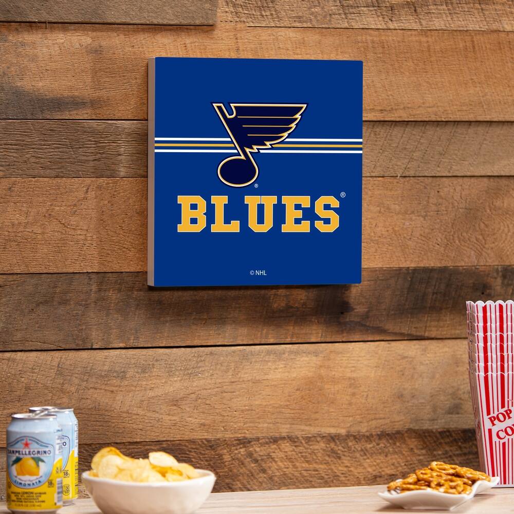 St Louis Blues Wooden Door Decor Wall Sign - Multi-Color