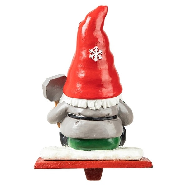 Glitzhome Resin Santa Snowman Penguin Gnomes with JOY