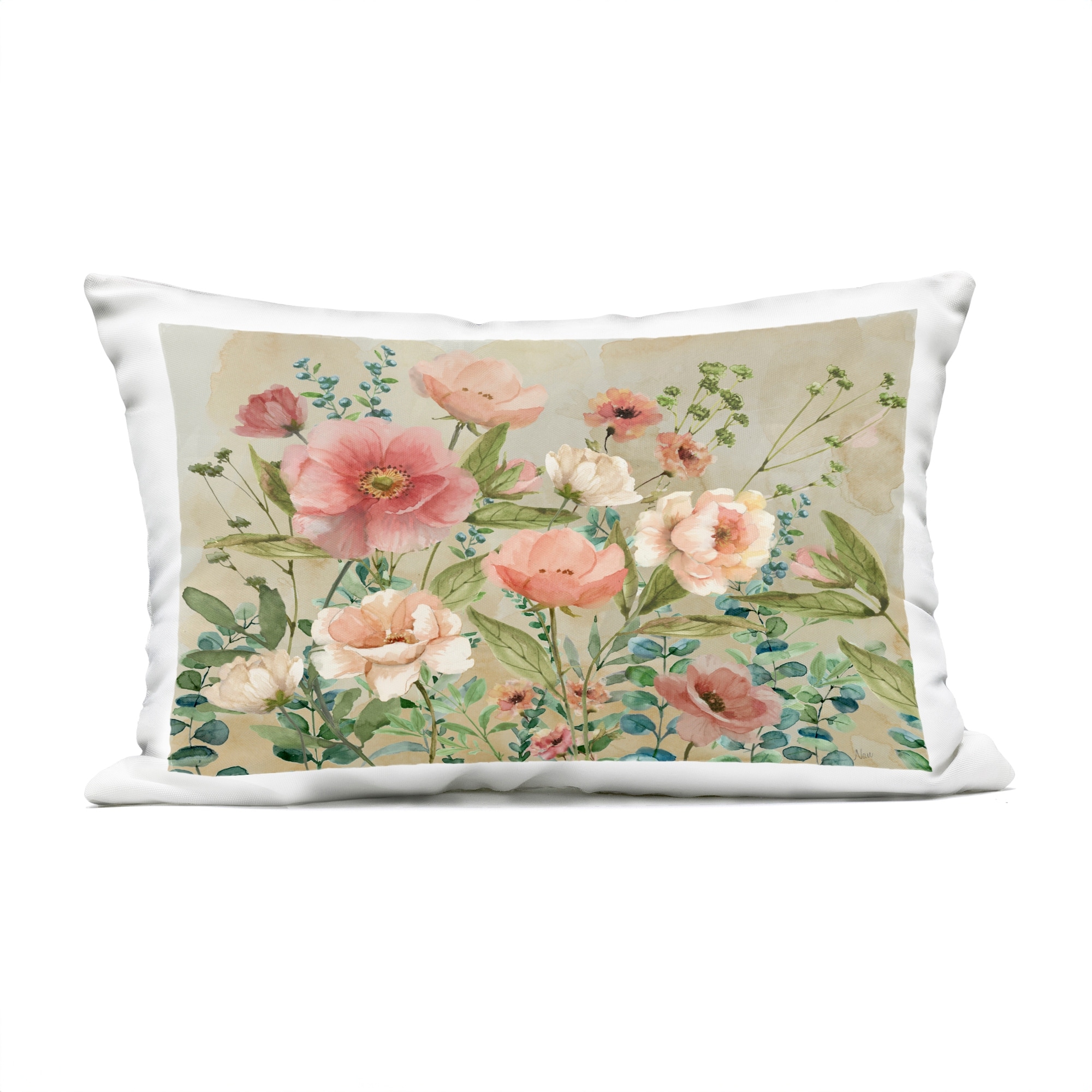 Stupell Cluster of Spring Blooms Printed Outdoor Throw Pillow Design by Nan