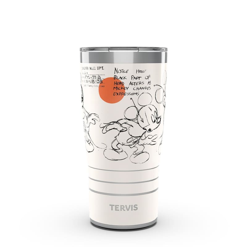 Tervis Traveler Disney Mickey Mouse Melody Triple Walled Insulated Travel Tumbler, Stainless Steel - 20oz