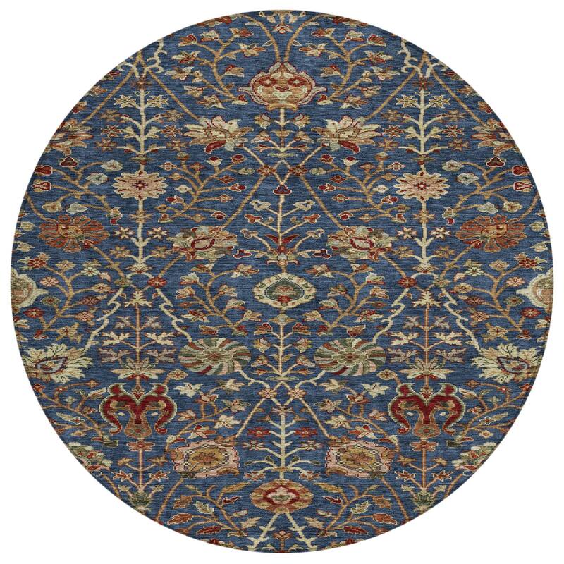 HomeRoots Floral Transitional Rectangle Outdoor Rug