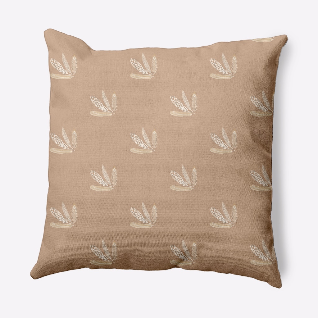 Feather Pattern Decorative Throw Pillow