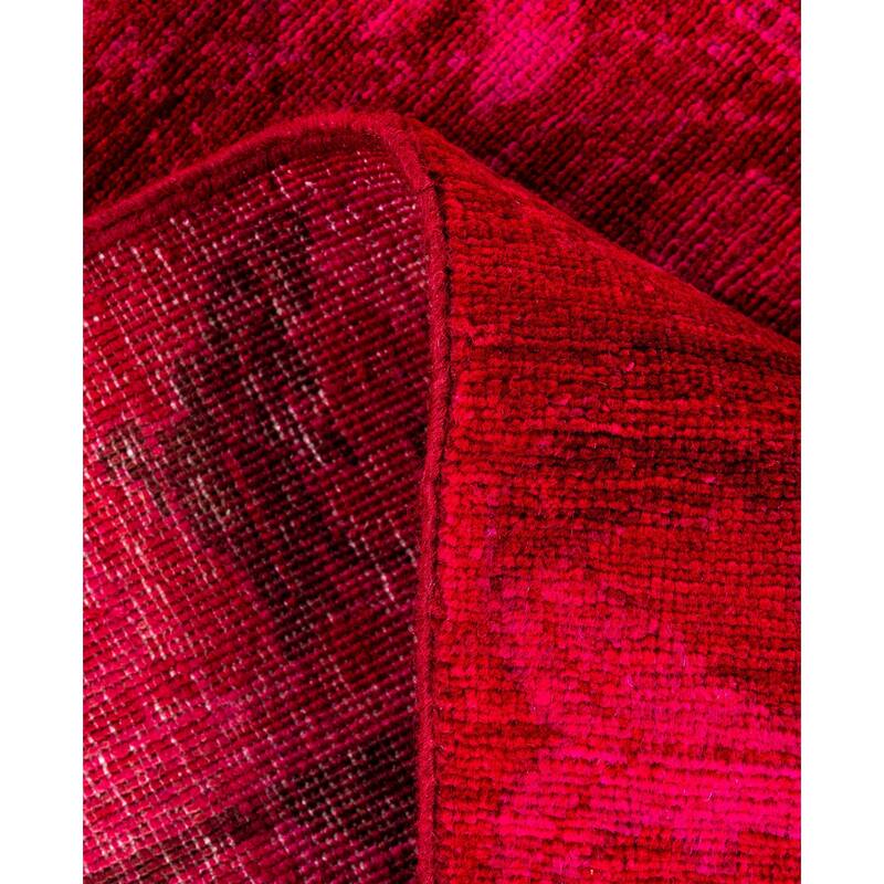 Overdyed One-of-a-Kind Hand-Knotted Area Rug - Red - 2' 8" x 7' 10"
