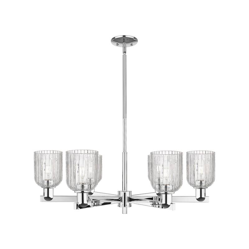 Innovations LightingDowntown Urban - Bridal Veil - 6 Light 35" Stem Hung Chandelier