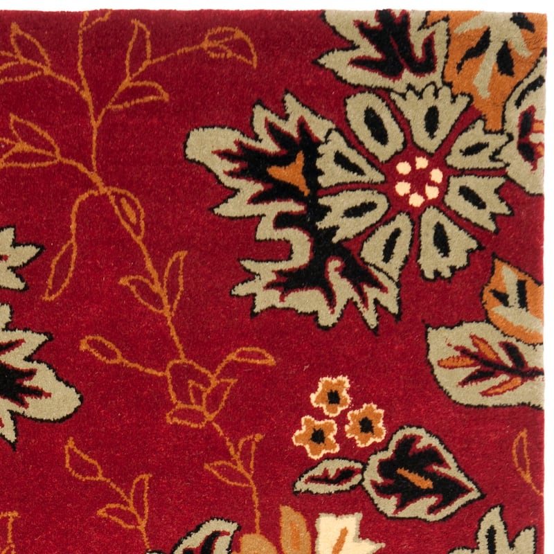 SAFAVIEH Handmade Jardin Mikaila Country Floral Wool Rug