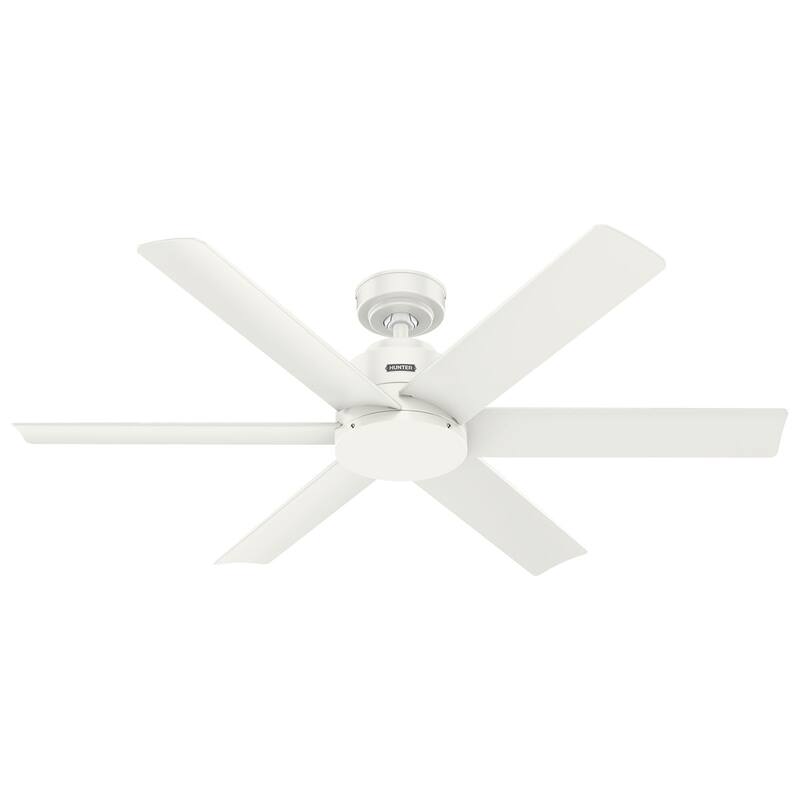Hunter 52" Kennicott Outdoor Ceiling Fan, Wall Control - Contemporary, Industrial, Transitional - Windmill - Damp Rated!
