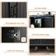 preview thumbnail 31 of 32, Kitchen Sideboard Coffee Bar Cabinet Accent Storage Cabinet