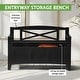 preview thumbnail 12 of 10, Entryway Bench with Flip Up Storage