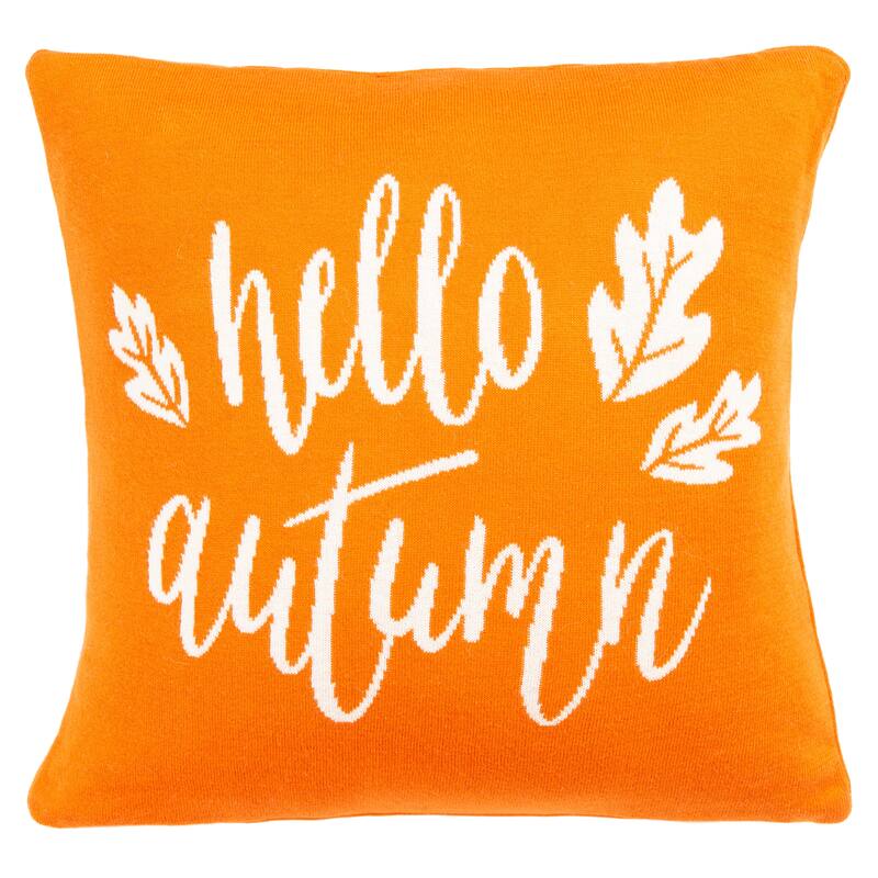 SAFAVIEH Hello Autumn 18-inch Square Decorative Accent Throw Pillow
